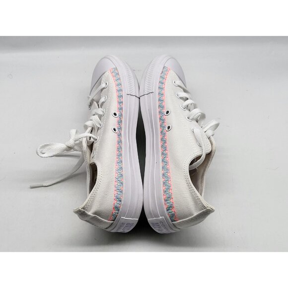 Converse All Star Shoes Junior Size 6 Womens 7.5 EU 38.5 Pastel Zigzag Low Top - Picture 5 of 11